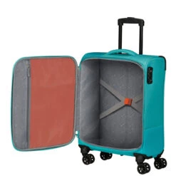 American Tourister Sun Break 4 Wheel Cabin Suitcase - 55cm -Luggage Superstore 144831 1090 SUN BREAK SPINNER S TSA INTERIOR 37815.1684750408