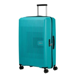 American Tourister Aerostep Expandable Large Suitcase - 77cm -Luggage Superstore 146821 A066 AEROSTEP SPINNER 7728 EXP TSA FRONT34 60191.1673037429