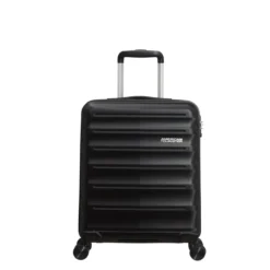 American Tourister Speedlink 3 Piece Luggage Set - 55cm, 67cm, & 77cm -Luggage Superstore Cabin Black Front 13870.1694091703