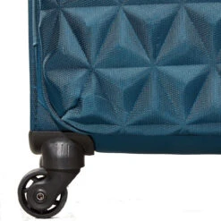 Rock Jewel 4 Wheel Cabin Suitcase - 55cm -Luggage Superstore Four Wheel Suitcase Jewel Blue TR 0207 BU 92137.1673945950
