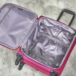 Rock Jewel 4 Wheel Large Suitcase - 80cm -Luggage Superstore Interior Jewel Pink TR 0207 PI 71794.1673948309
