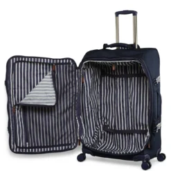 Joules Coast 4 Wheel Large Suitcase - 76cm -Luggage Superstore JLS5001 002 Large Trolley Case 4W French Navy 3 64917.1695122153