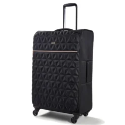 Rock Jewel 4 Wheel Large Suitcase - 80cm -Luggage Superstore Large Suitcase Jewel Black TR 0207 BL 5 28228.1673948299