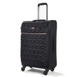 Rock Jewel 4 Wheel Medium Suitcase - 70cm 22 Rock Jewel 4 Wheel Medium Suitcase - 70cm -Luggage Superstore Medium Suitcase Jewel Black TR 0207 BL 5 84915.1673947708