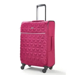 Rock Jewel 4 Wheel Medium Suitcase - 70cm 35 Rock Jewel 4 Wheel Medium Suitcase - 70cm -Luggage Superstore Medium Suitcase Jewel Pink TR 0207 PI 3 26954.1673947709