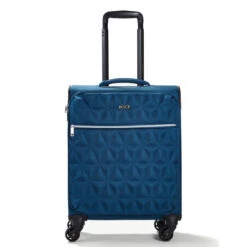 Rock Jewel 4 Wheel Cabin Suitcase - 55cm -Luggage Superstore Small Cabin Suitcase Jewel Blue TR 0207 BU 2 13801.1673945942
