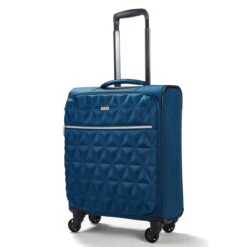 Rock Jewel 4 Wheel Cabin Suitcase - 55cm -Luggage Superstore Small Cabin Suitcase Jewel Blue TR 0207 BU 5 61250.1673945942