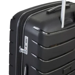 Rock Prime 4 Wheel Exp Cabin Suitcase - 56cm -Luggage Superstore TR 0241 BLK Lock 41382.1661161320